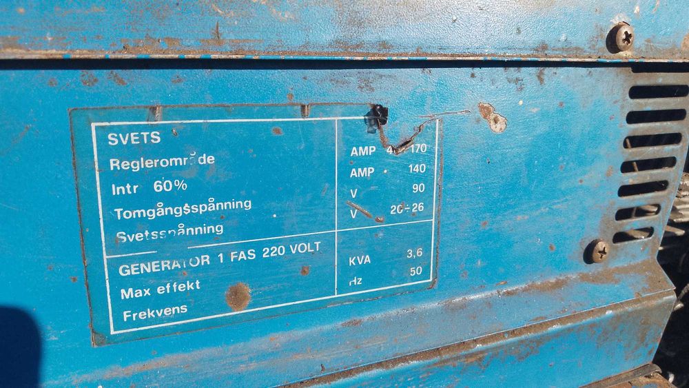 Generator prądu z spawarką