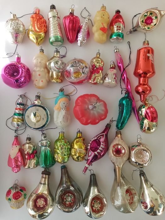 Глинка  лампочки  елочные  игрушки ссср