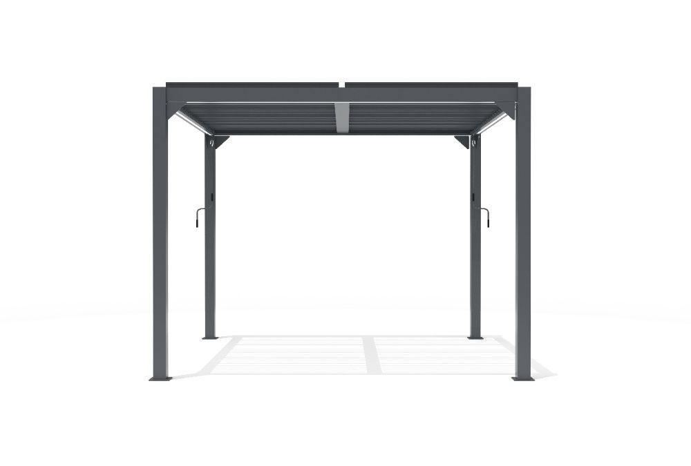 Pergola aluminiowa lamelowa bioklimatyczna altana ogrodowa 3x4 300x400