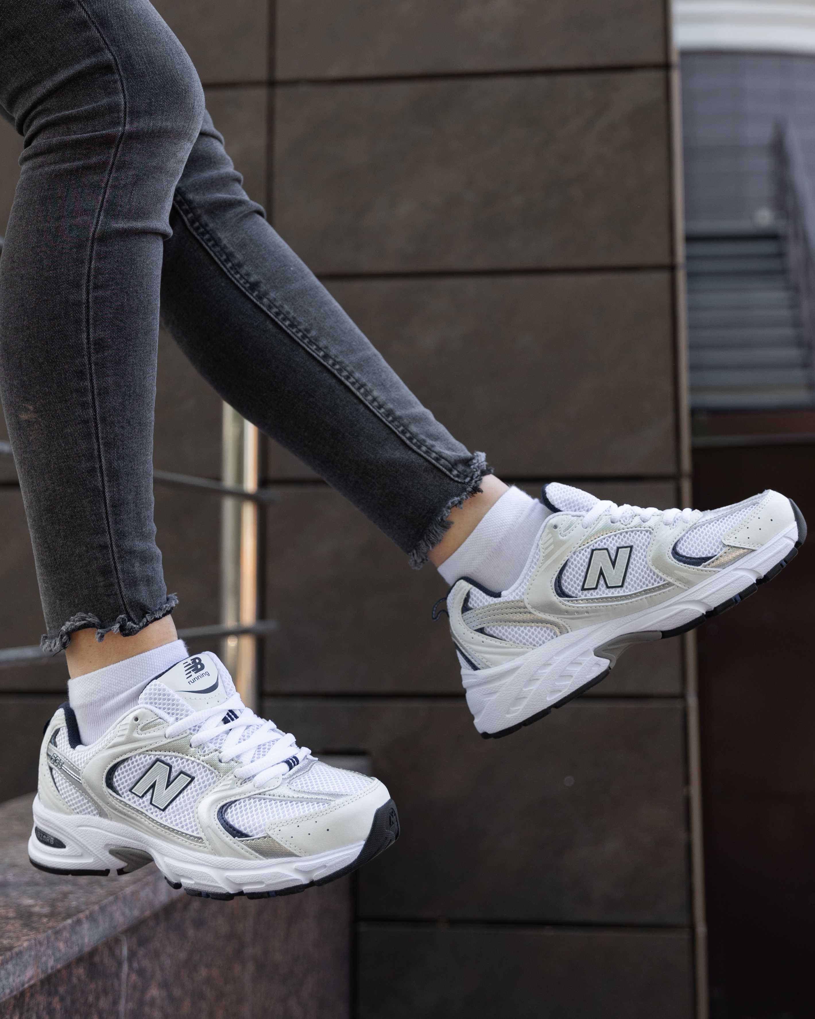 Женские кроссовки Нью Беланс New Balance 530 White Blue