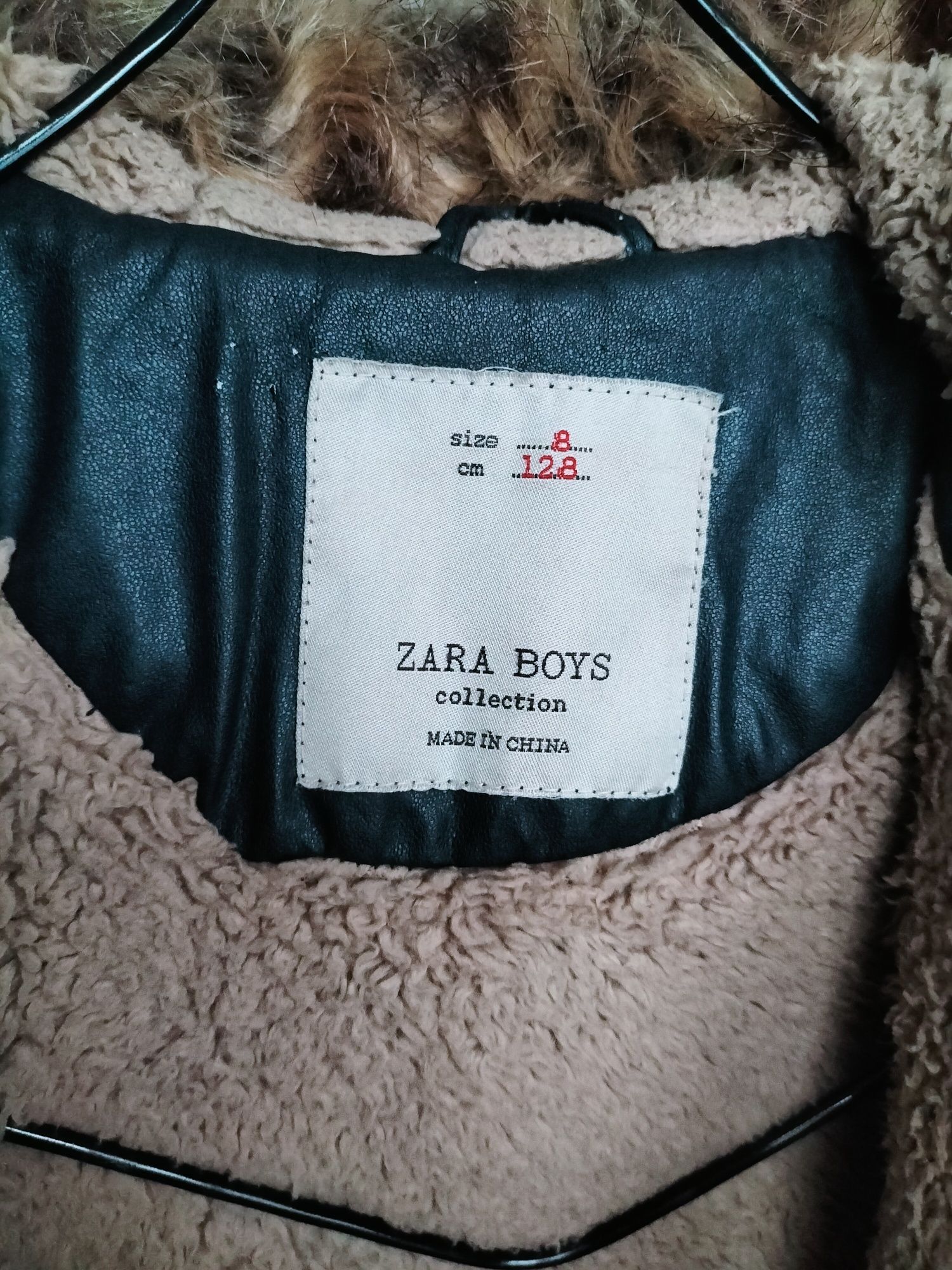 ciepła kurtka zimowa dla chłopców Zara Boys rozmiar 128