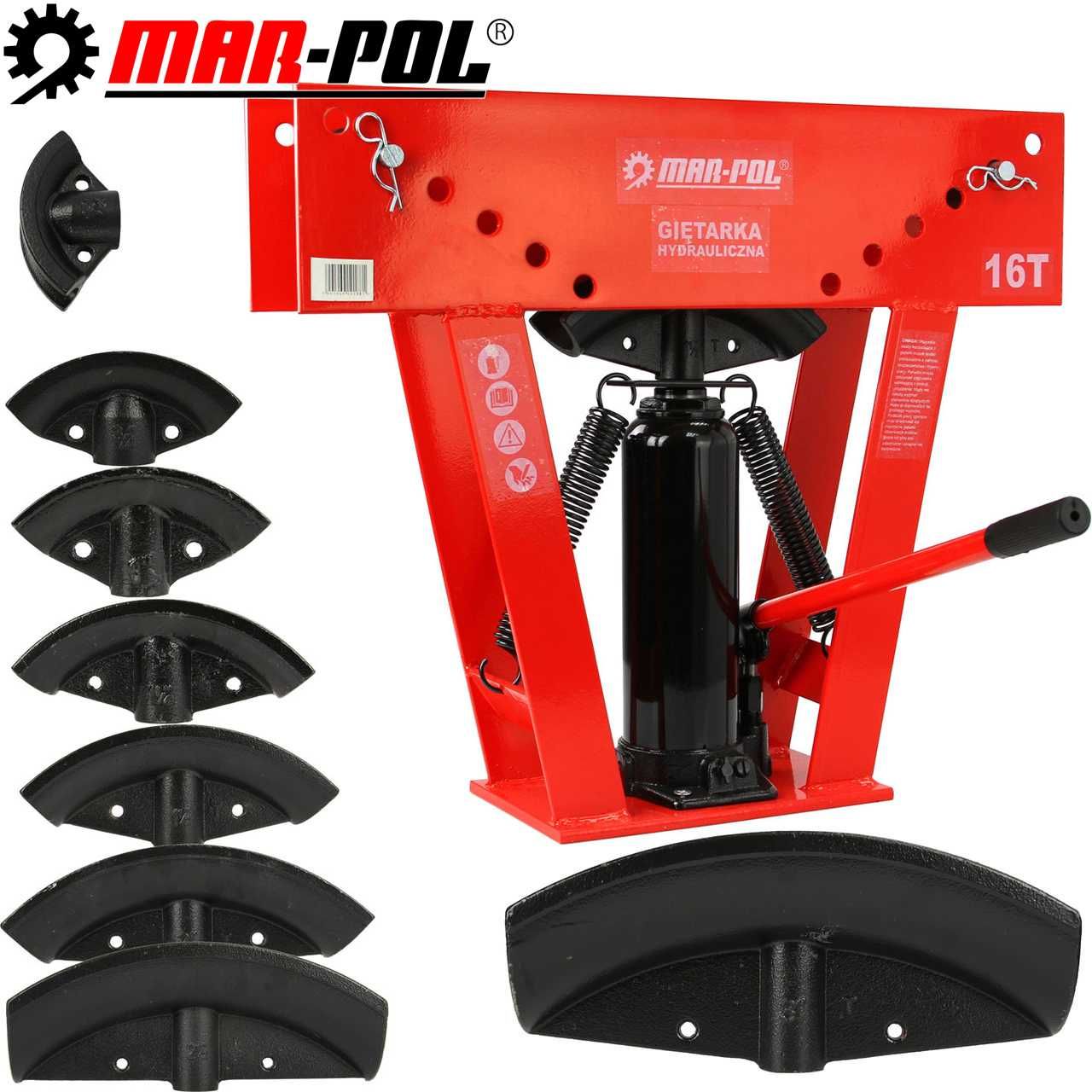 MAR-POL Giętarka Hydrauliczna Do Rur 16 Ton 8 Profili M55671