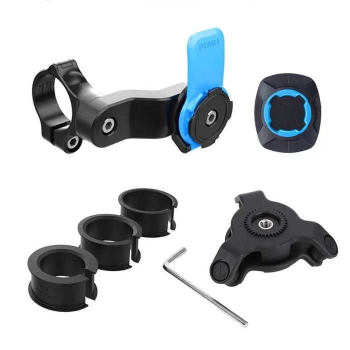 Suporte telemóvel amortecedor universal compatível quad lock moto