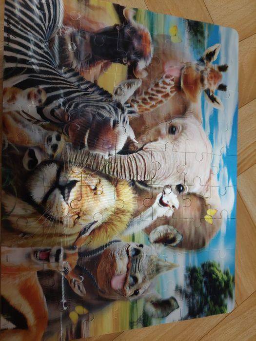 Puzzle 3D dla dzieci zwierzątka