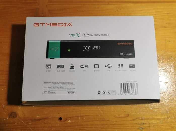 GTMedia V8X 1080p Wifi - Receptor Satélite Iptv e satélite - NOVO