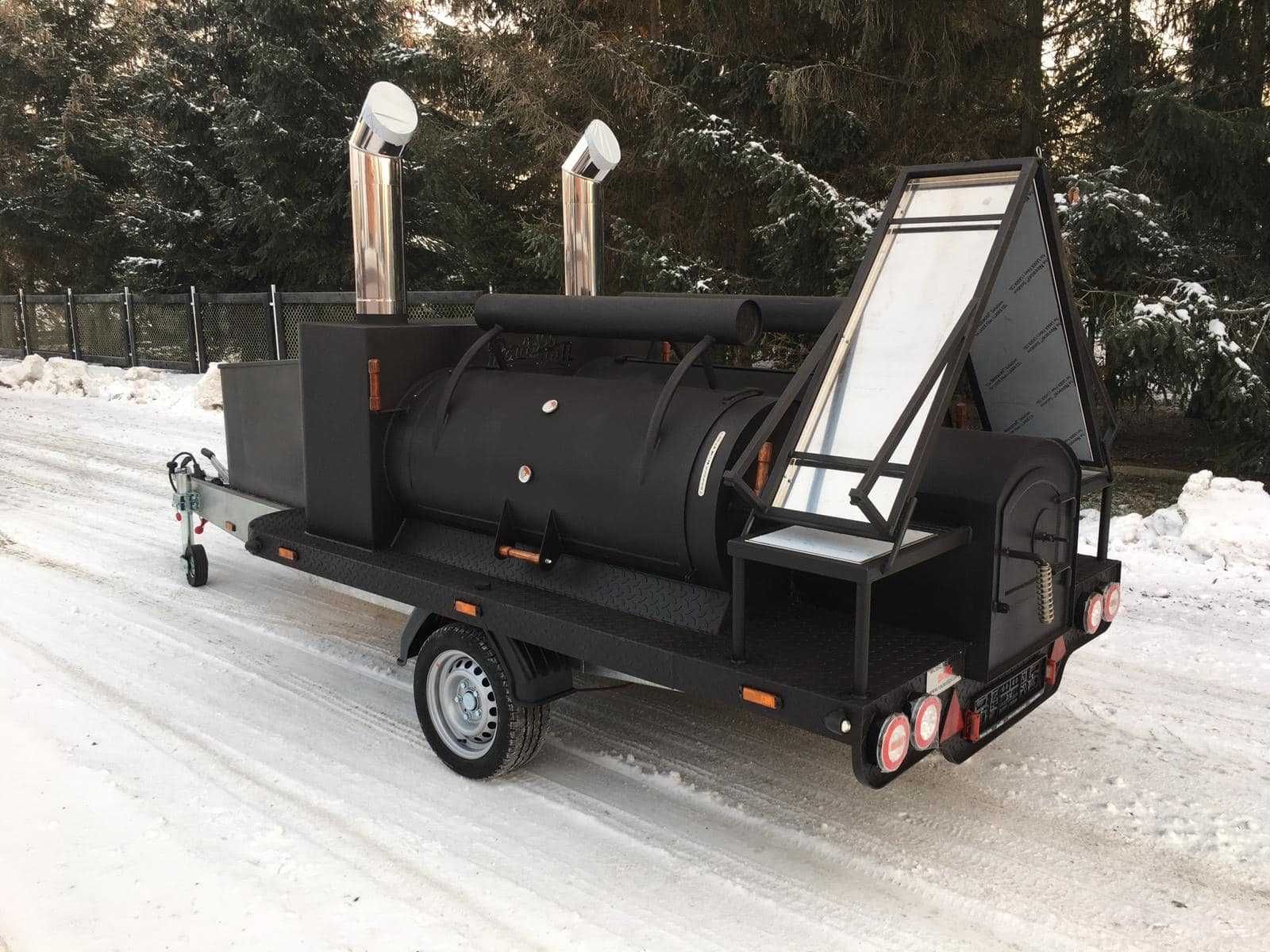 grill smoker trailer bbq grill na przyczepie Texas 4 XXL