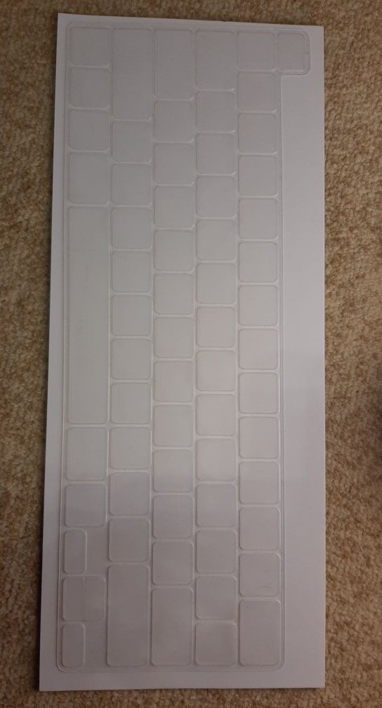 Прозрачная накладка на клавиатуру без букв Макбук MacBook Pro