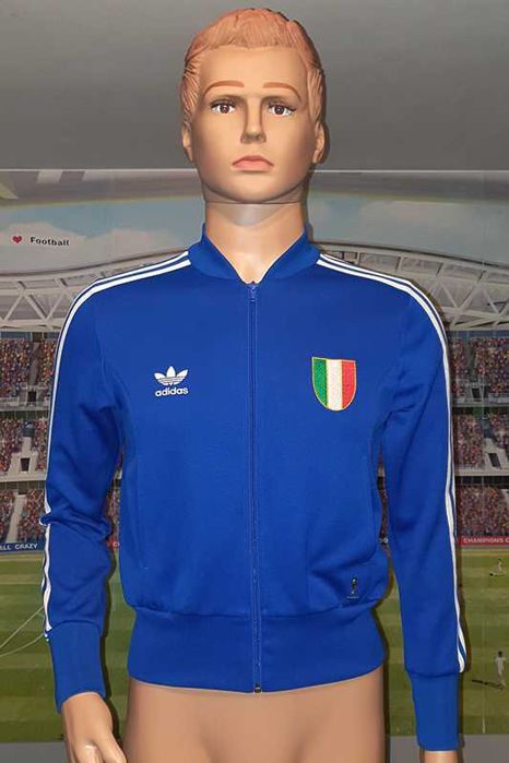 Italia FIGC Adidas Fifa World Cup 1974 replica bluza dresowa size M-40