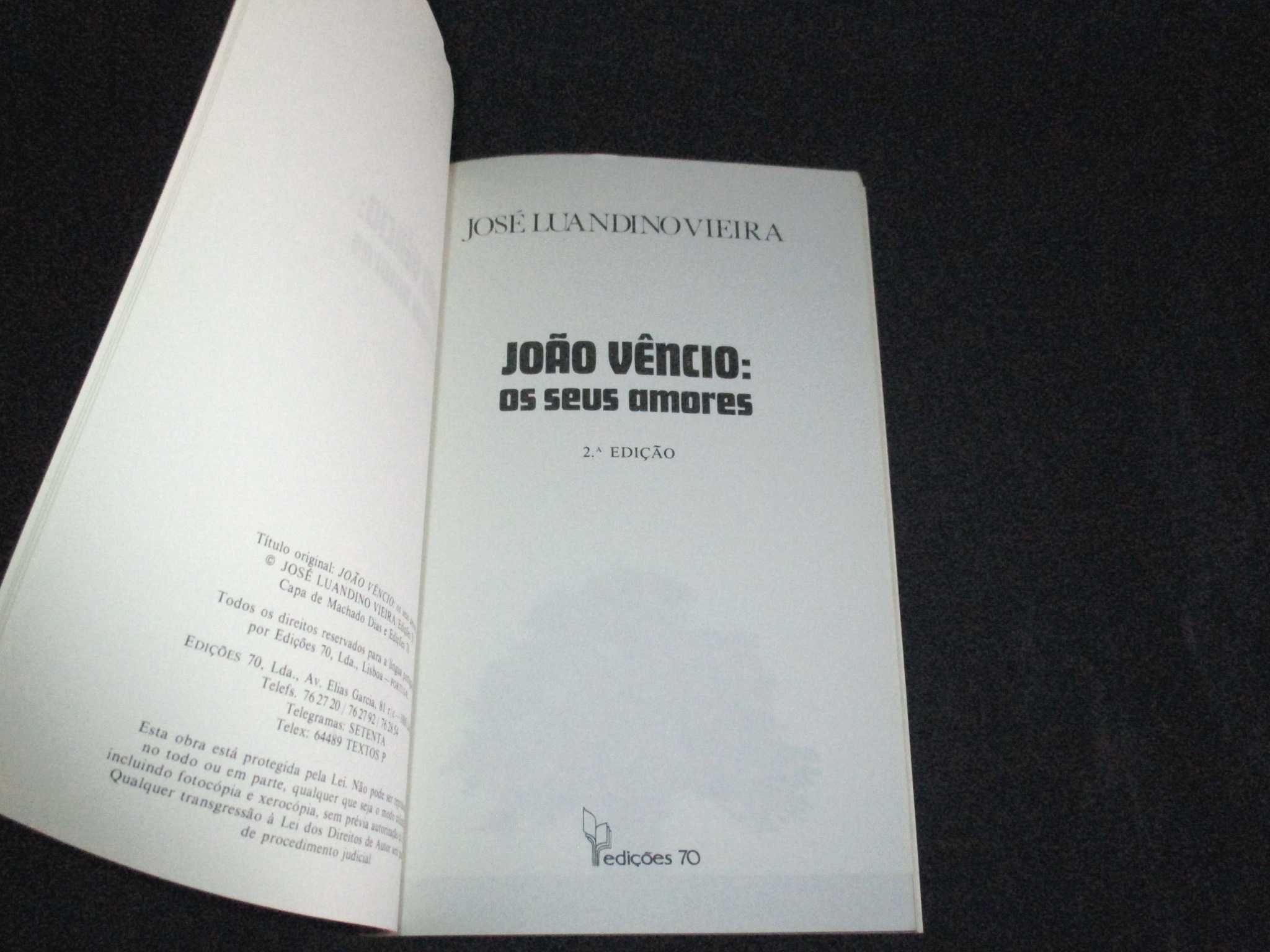 Livro João Vêncio Os seus Amores Luandino Vieira
