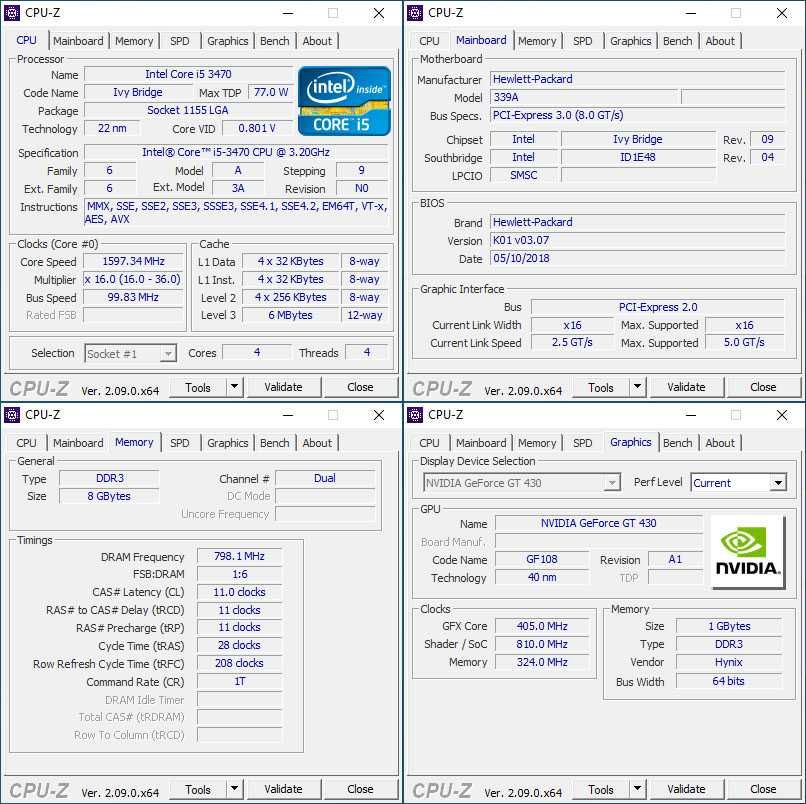 Komputer HP I5 + monitor, klawiatura, mysz + Windows oryginalny