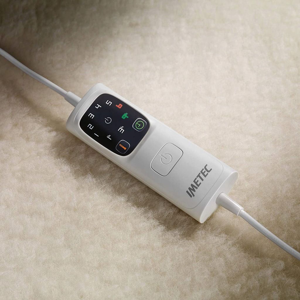 Koc elektryczny Imetec Adapto beże i brązy 150x80 Nakładka