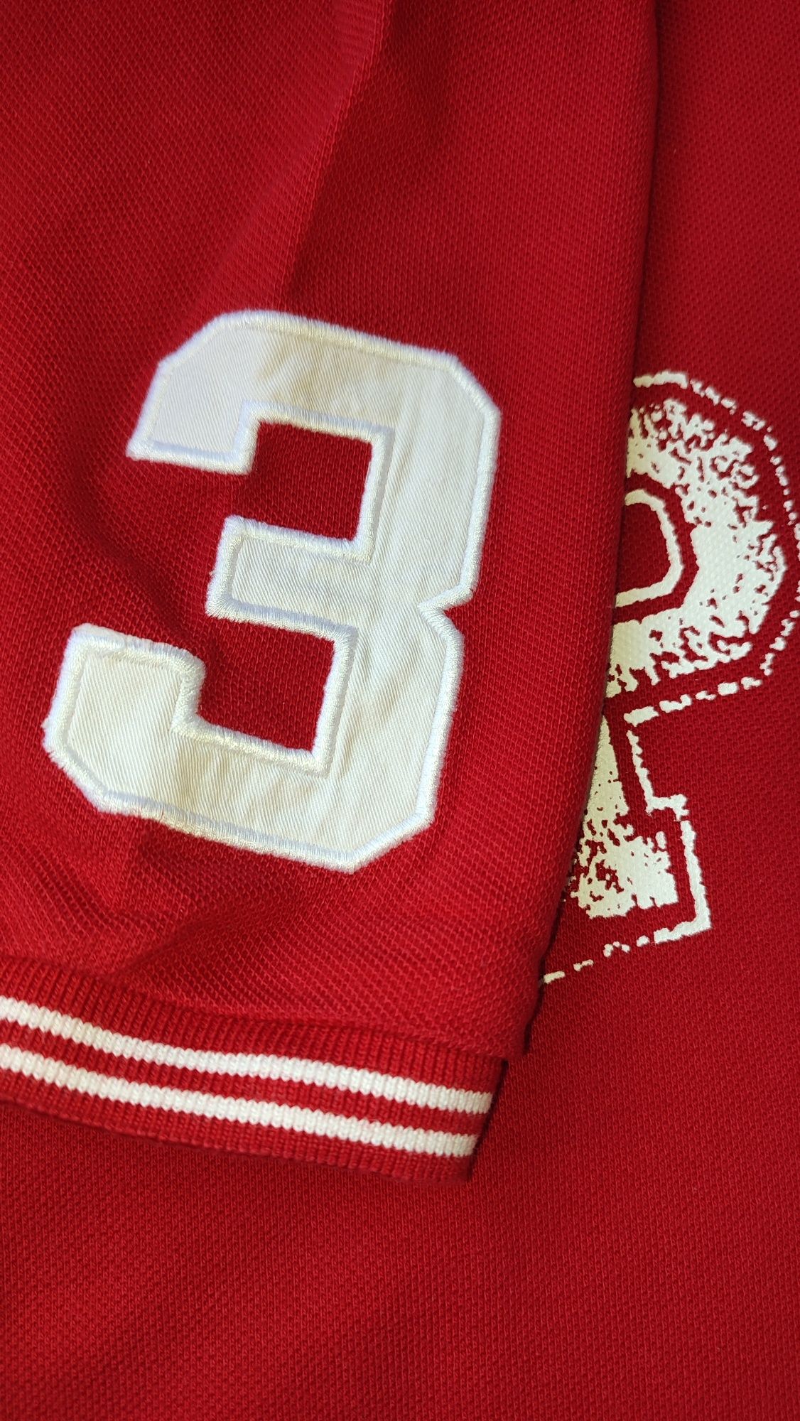 Поло Ralph Lauren casual big logo red limited with number (Розмір S)