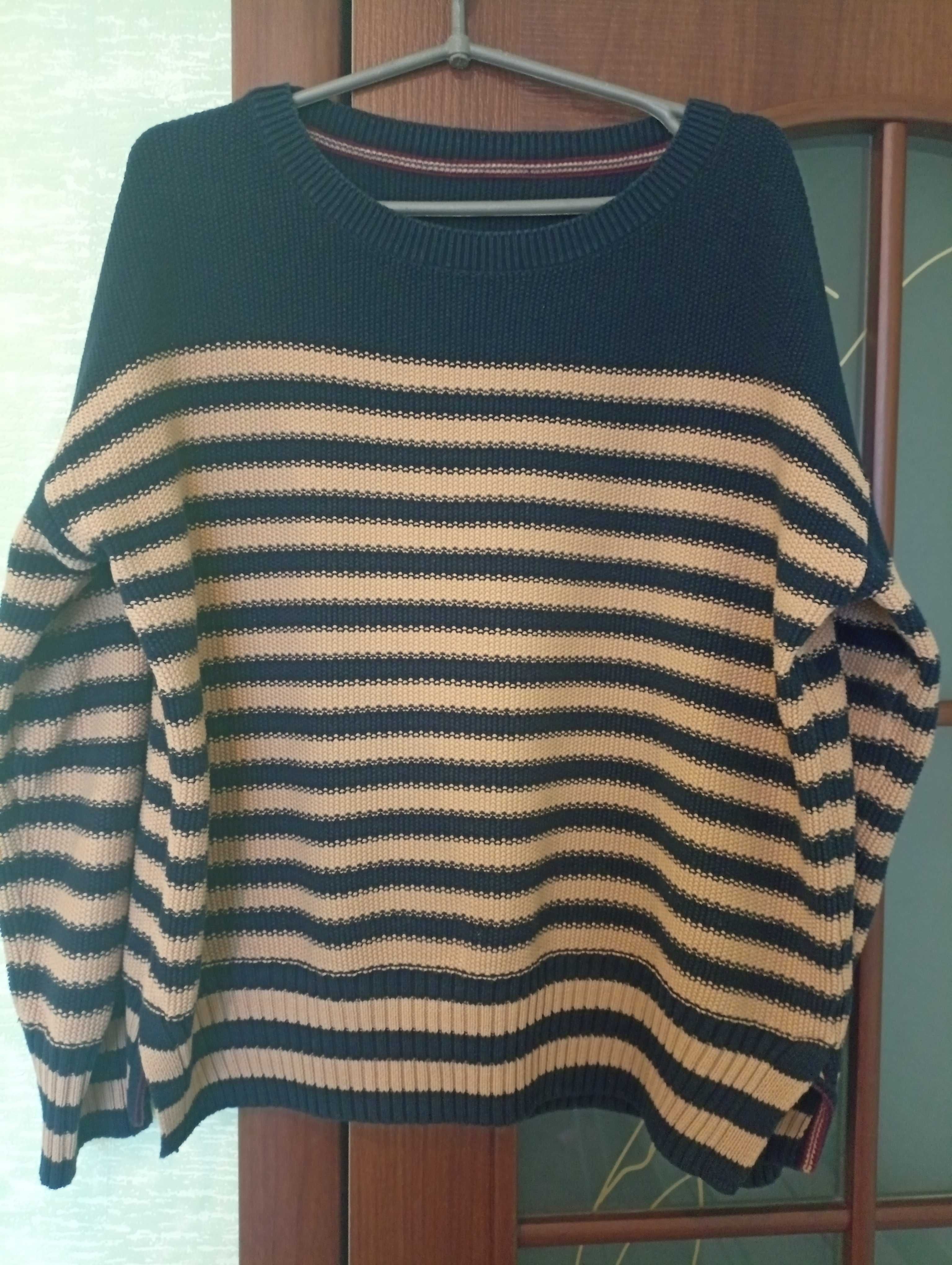 Теплый женский пуловер свитер большого размера, р 54-56