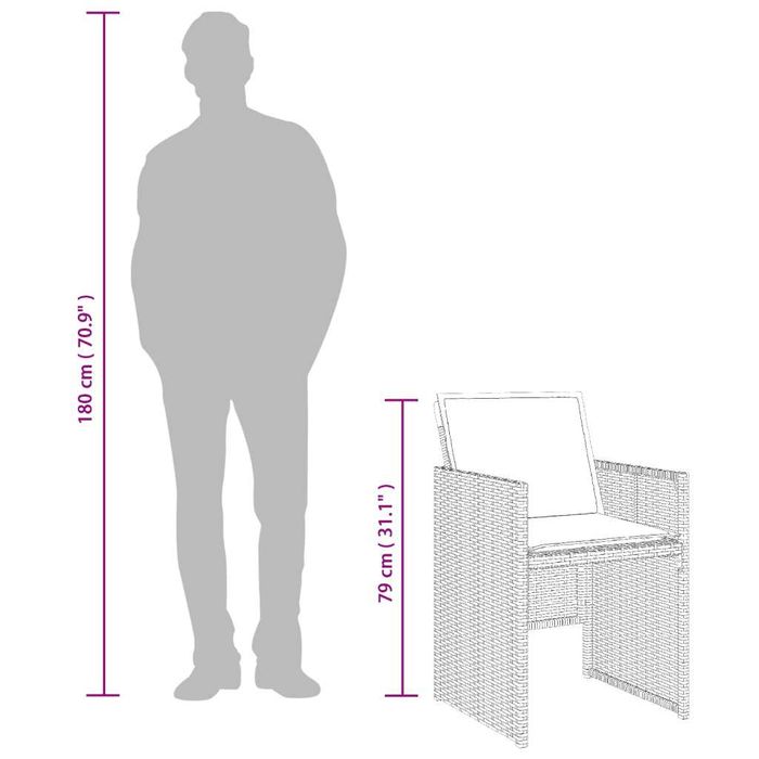 Zestaw mebli ogrodowych z poduszkami, czarny, polirattan - 5 elementów
