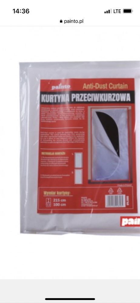 Kurtyna przeciwkurzowa