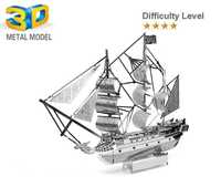 Puzzle BlackPearl - Pirate Ship 3D Metal Puzzle