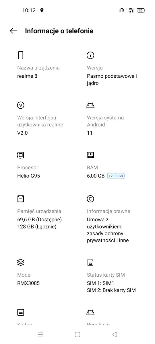 Realme 8, 8/128GB