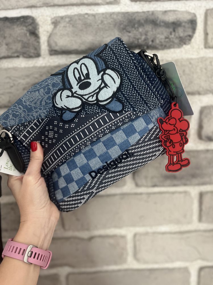 Torba Desigual jeans Myszka Mickey komplet metek NOWA