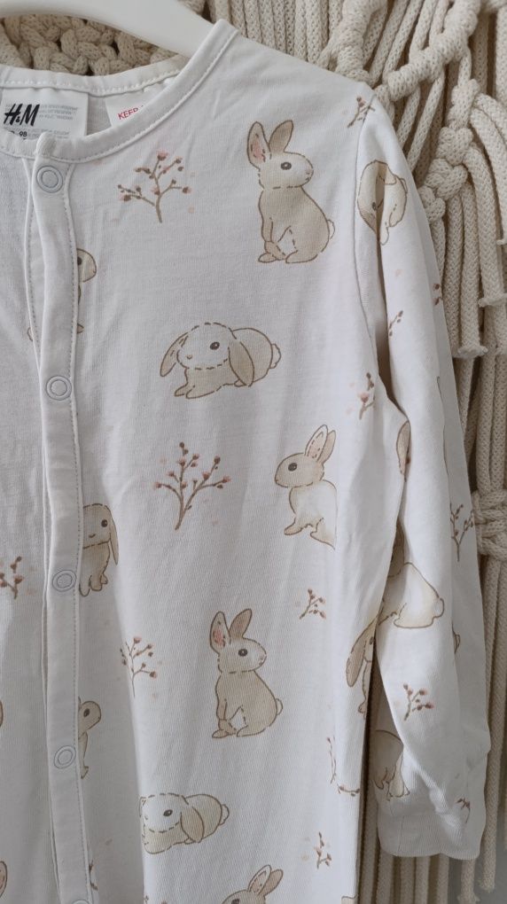 H&M śpiochy pajac pajacyk piżama zestaw set roz.98
