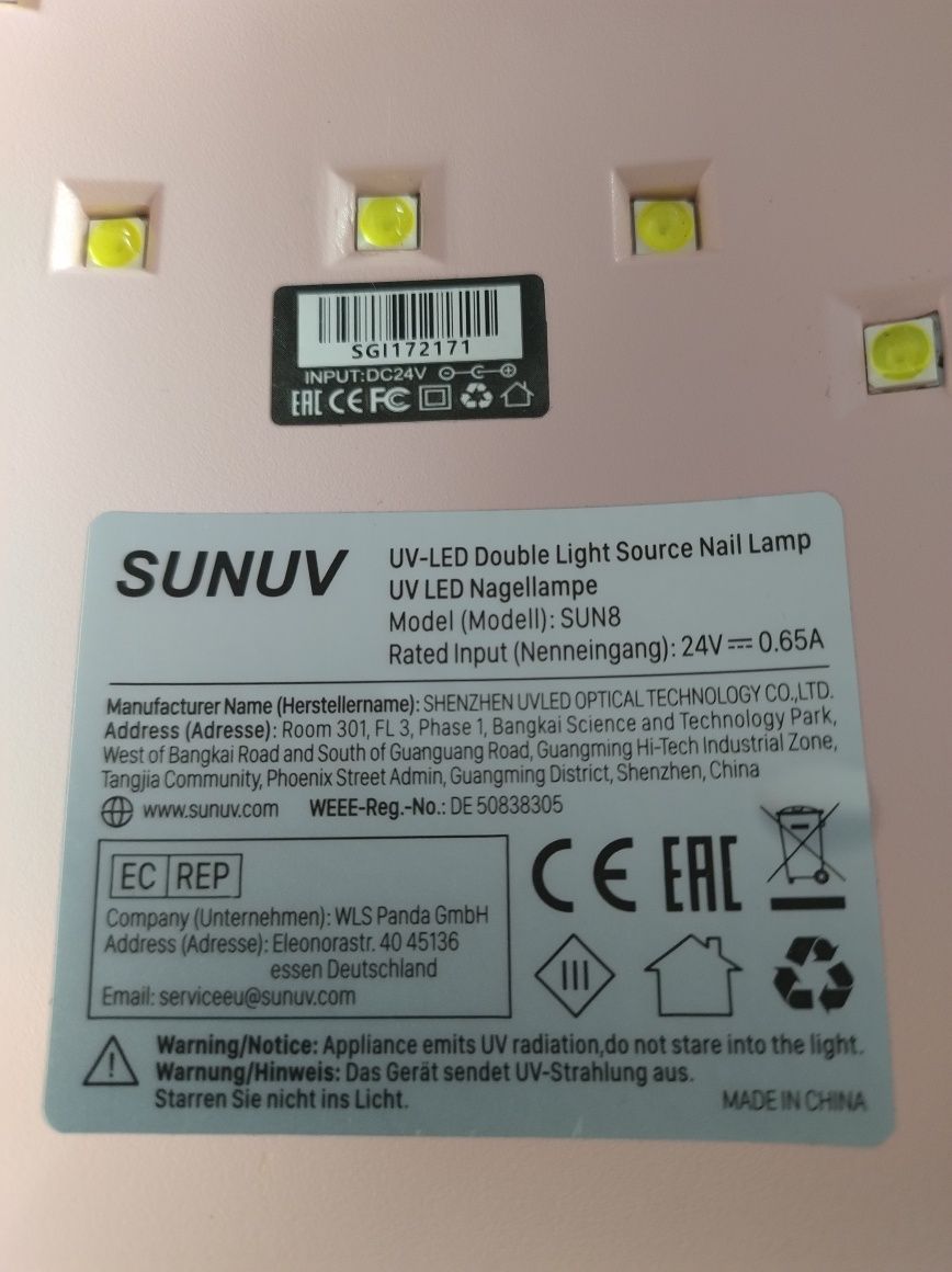Lampa UV do paznokci Sunuv Focus on uv led application