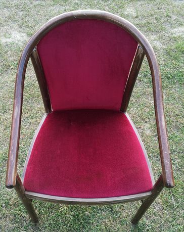 Fotel krzesło Fameg B-9318 z czasów PRL stan dobry 6szt, do renowacji