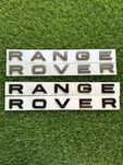 Эмблема надпись Range Rover на капот или багажник (ренж ровер)