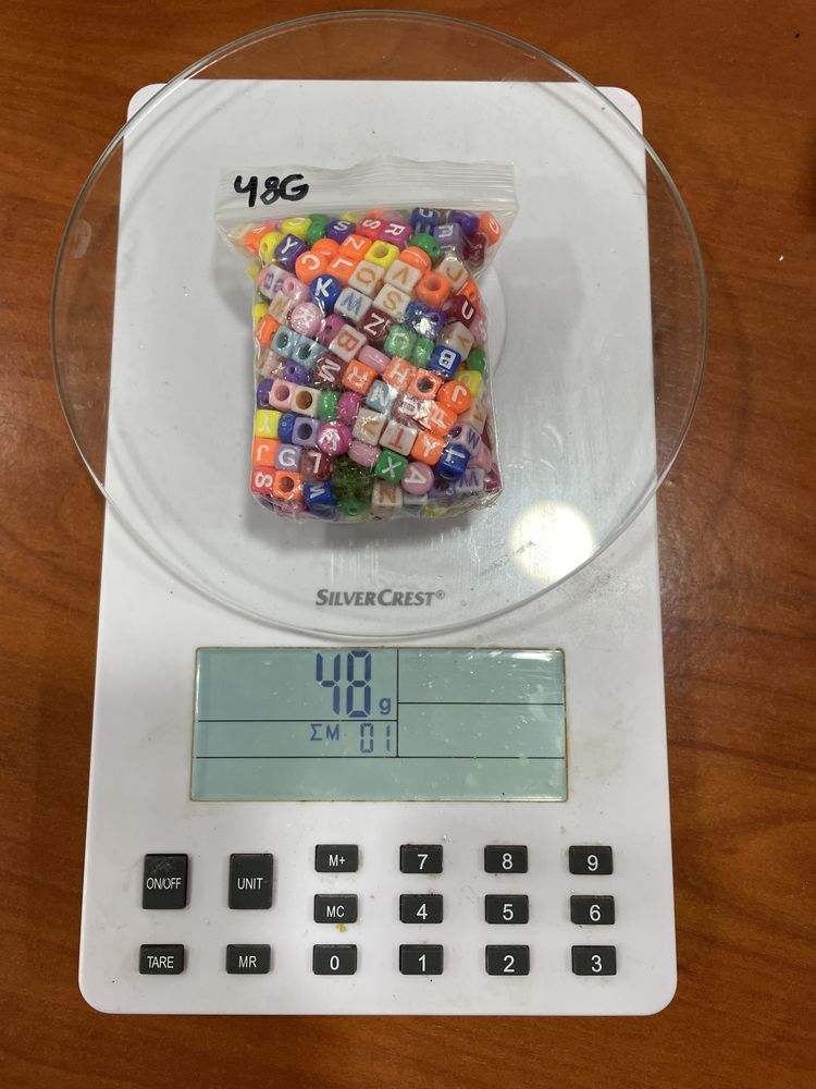 Saco De Missangas Letras Aleatórias