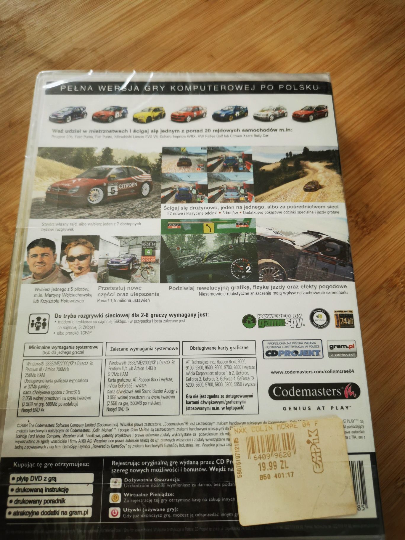 gra PC Colin Mcrae Rally 04 PL nowa folia unikat