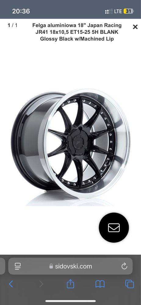 Japan racing jr 41 r18 5x120 72,6