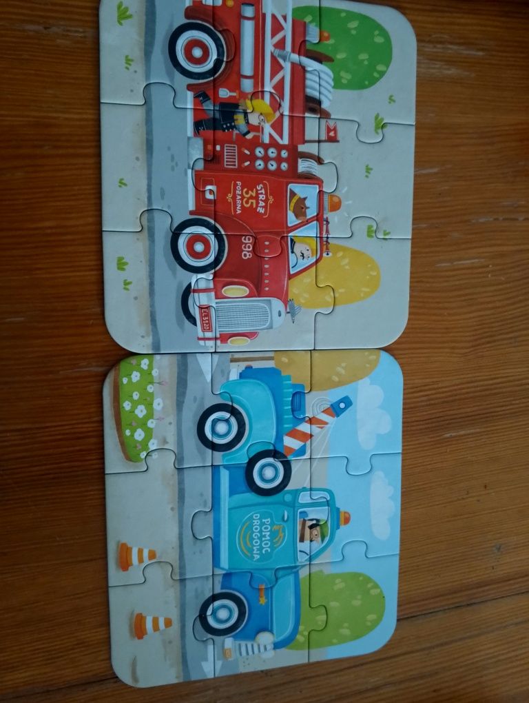 Czuczu Puzzle układanki pojazdy dla chłopca 2,5-3+
