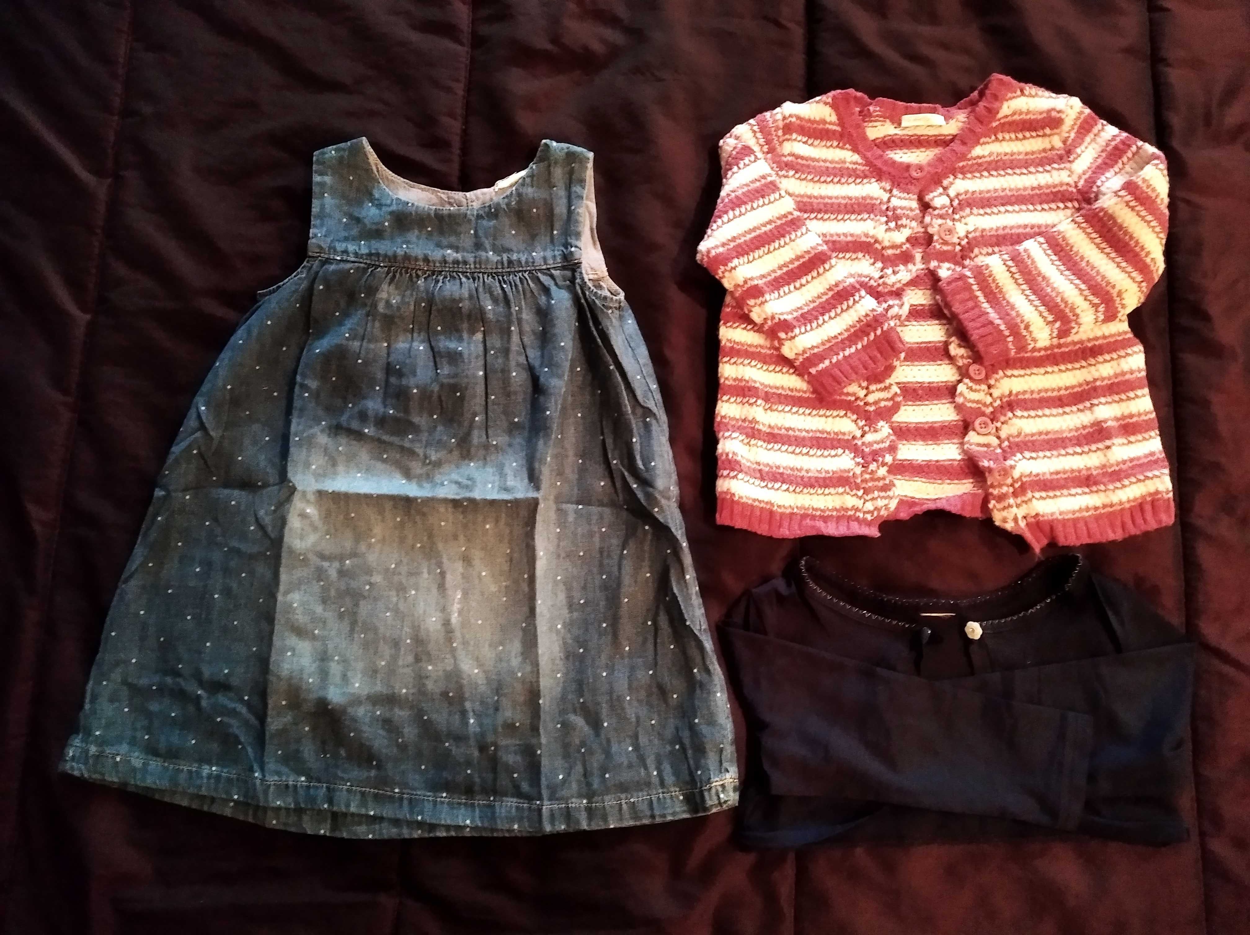 4 lotes de roupa de criança menina 2-4 anos