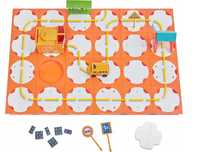 Tor samochodowy puzzle z labiryntem dla autek efekty dźwiękowe orange