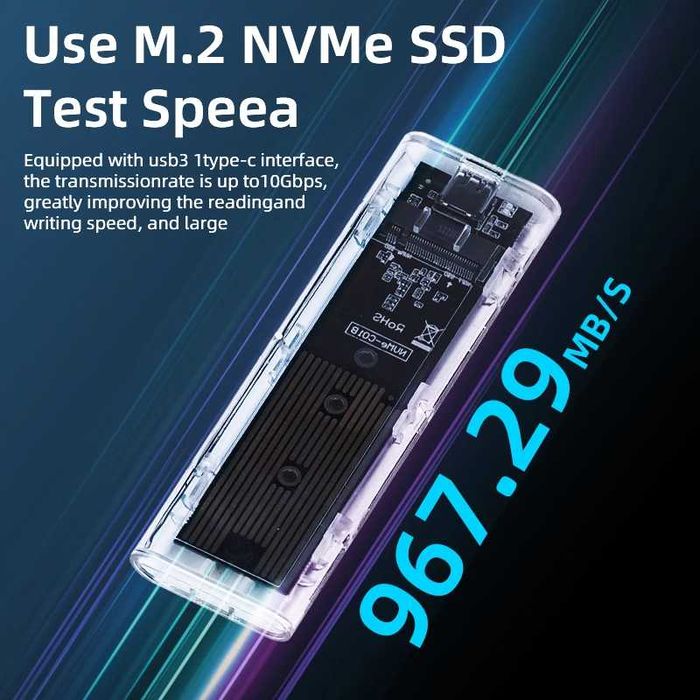 внешний карман картридер для накопителей SSD M.2 NVME+NGFF to USB