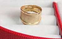 Złoty pierścionek obraczka kruk ze złota próby 585 14k złote złoto