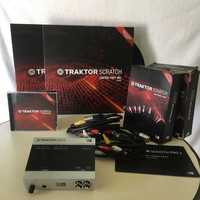 Traktor Scratch Audio 6 +vinis +CDs +cabos multicore +Traktor Pro 2/3