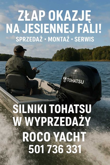 Najnowszy Silnik Tohatsu 30 kM 57 kg  rumpel krótka/długa kolumna