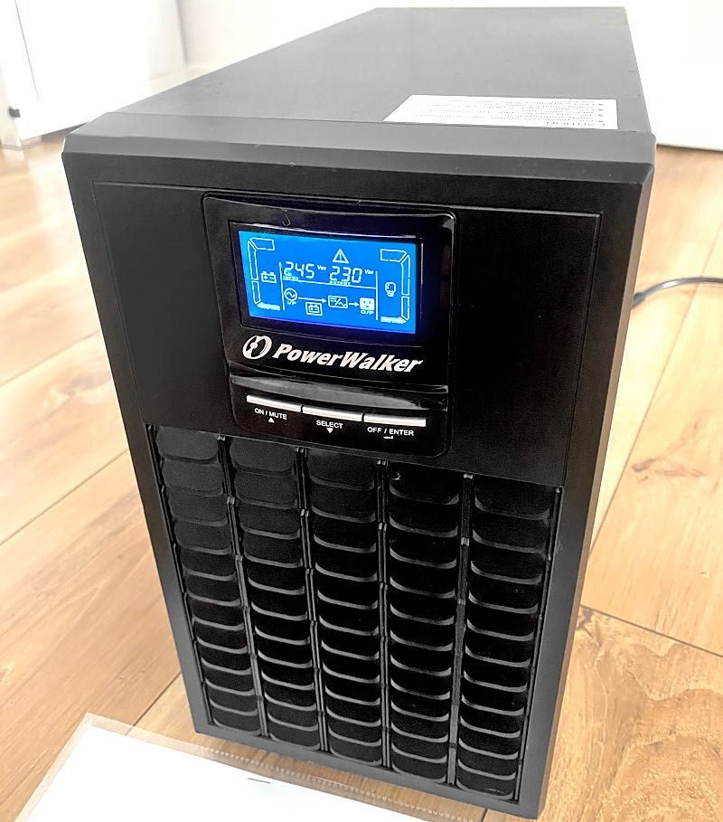 Zasilacz UPS PowerWalker VFI 3000C LCD Kondycjoner Listwa Audio Online