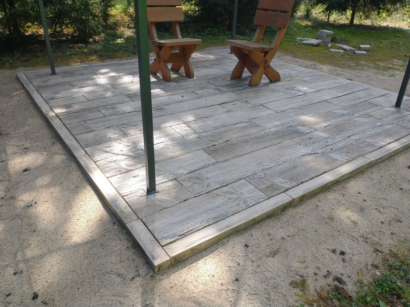 Deska tarasowa ogrodowa 100x22 drewno betonowe stara decha