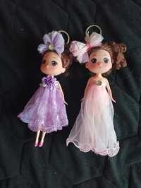 2 lalki zestaw biała i fioletowa stan idealny