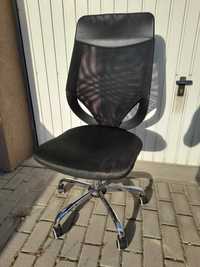 fotel biurowy krzesło biurowe czarne + chrom