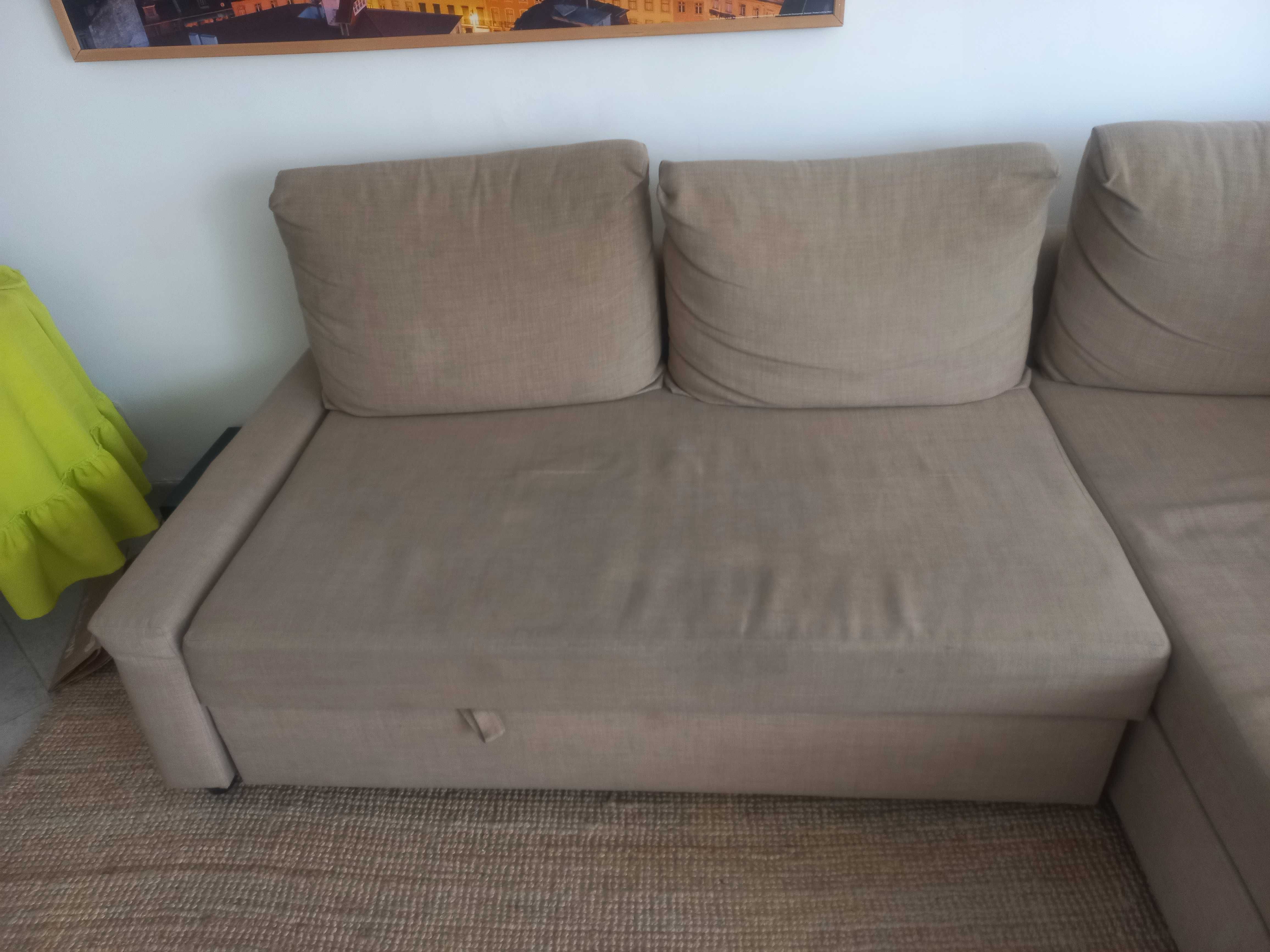 Sofá bege usado Ikea