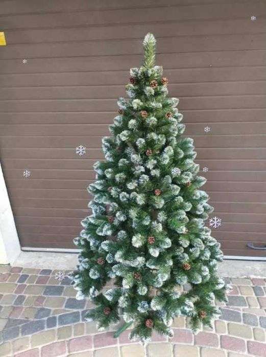 АКЦІЯ Ялинка засніжена з шишками Королева Искуственная Елка асортимент