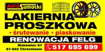 Lakiernia proszkowa, malowanie felg i balustrad.