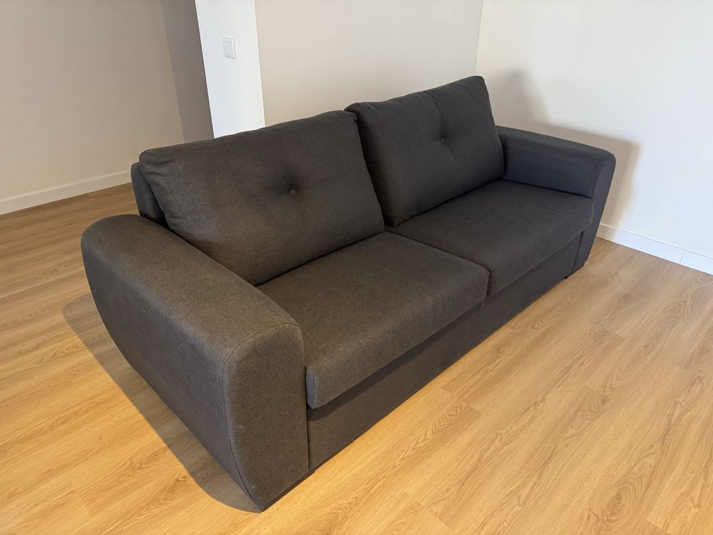 Sofa 3 lugares azul escuro