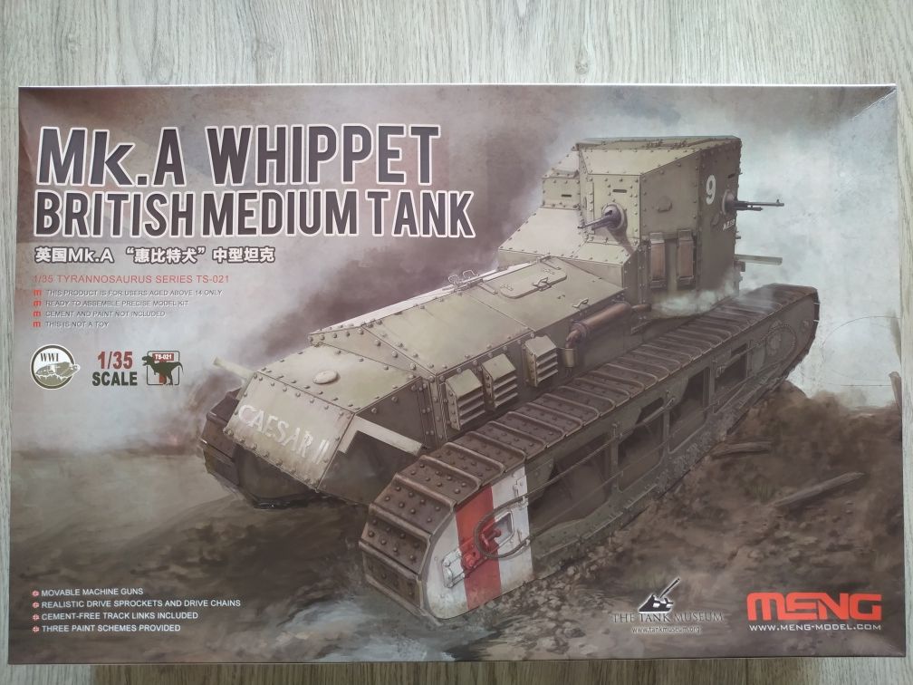 Mk.A Whippet British Medium Tank - 1/35 MENG TS-021
