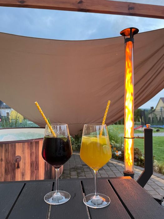 2w1 GRILL & Parasol grzewczy na pellet/ Pochodnia/ Lampa/ RAKIETA