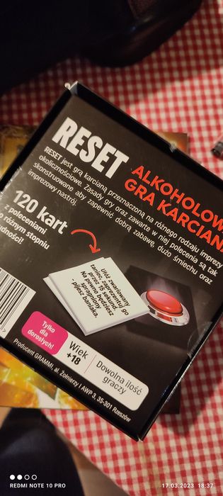 Gra towarzyska RESET