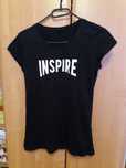 Czarny t-shirt Sinsay inspire 38 M