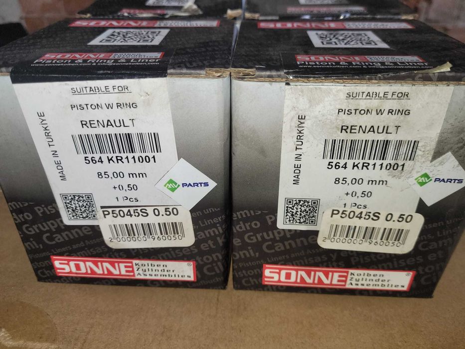 Master III 2.3Biturbo - Tłoki 4szt. MV Parts Sonne P5045S 85,00mm+0.50