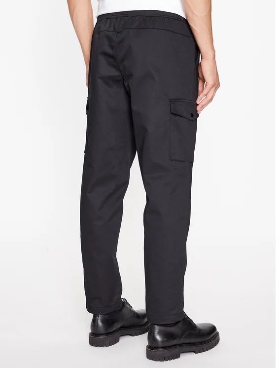 Jack&Jones Штани з тканини 12237534 Чорний Wide Leg